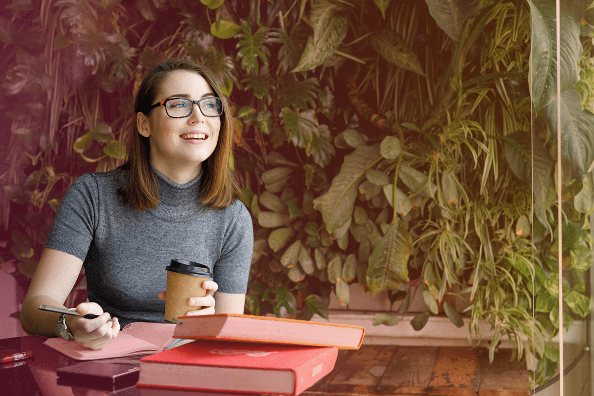 Business owner working at desk