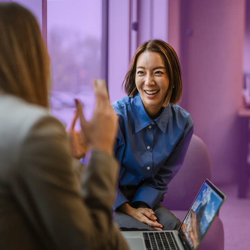 HR manager in consultation