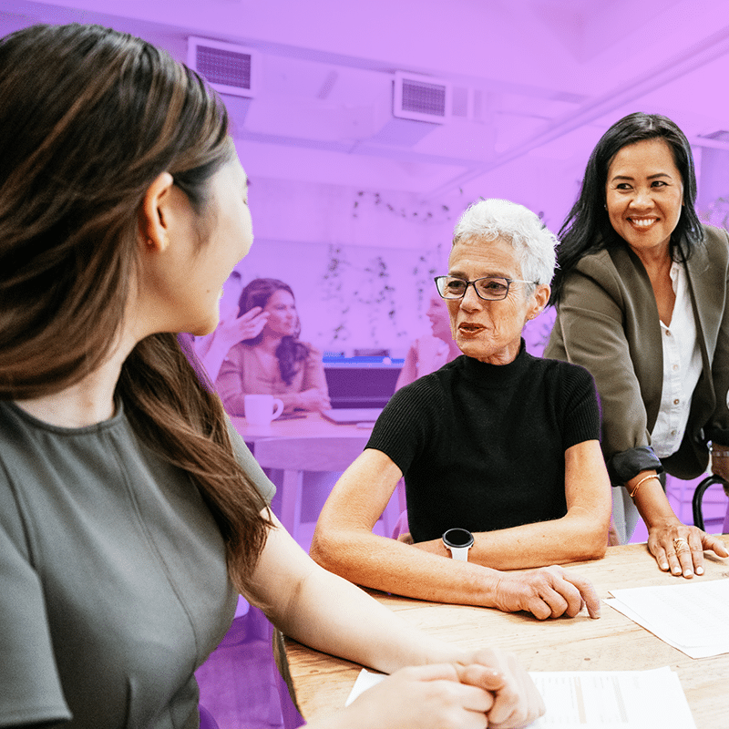 People working together in office