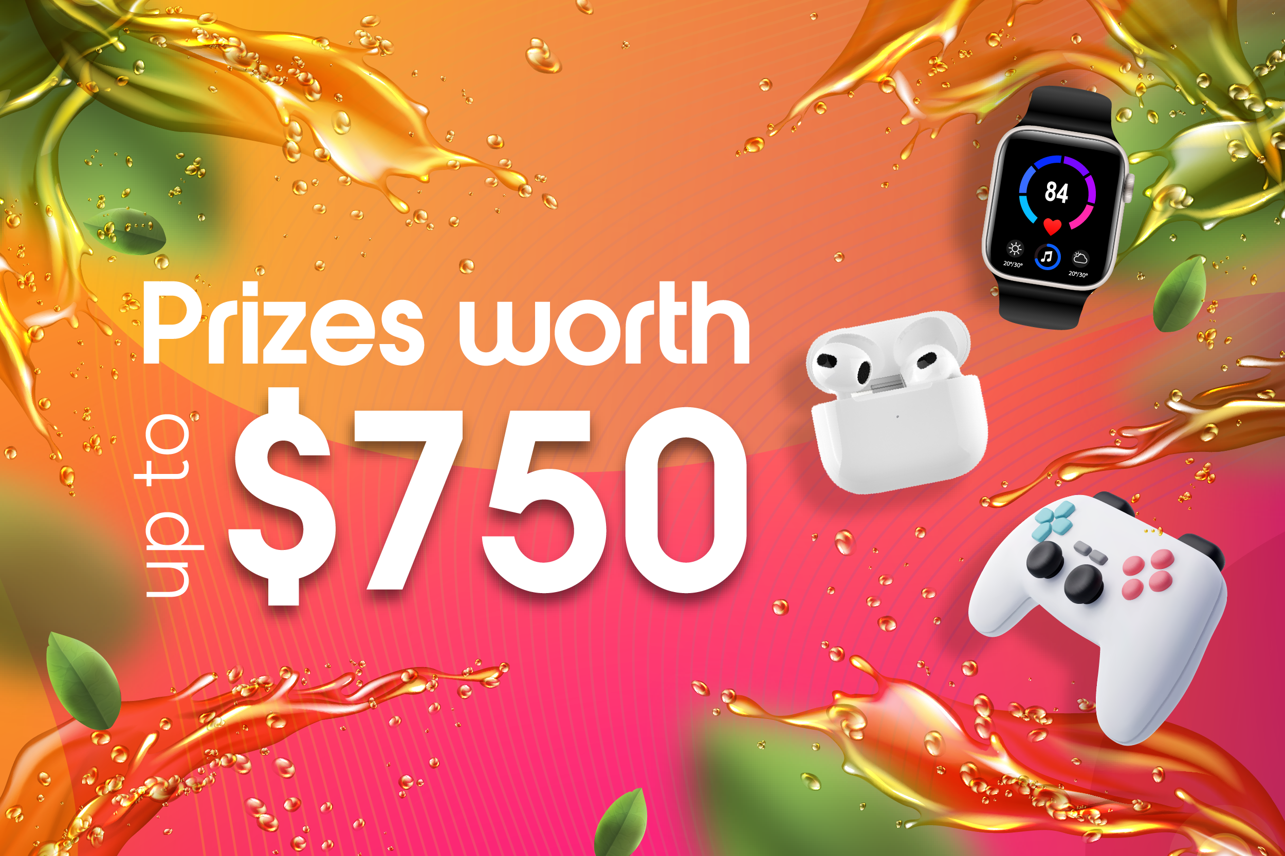 Referral prizes worth up to $750