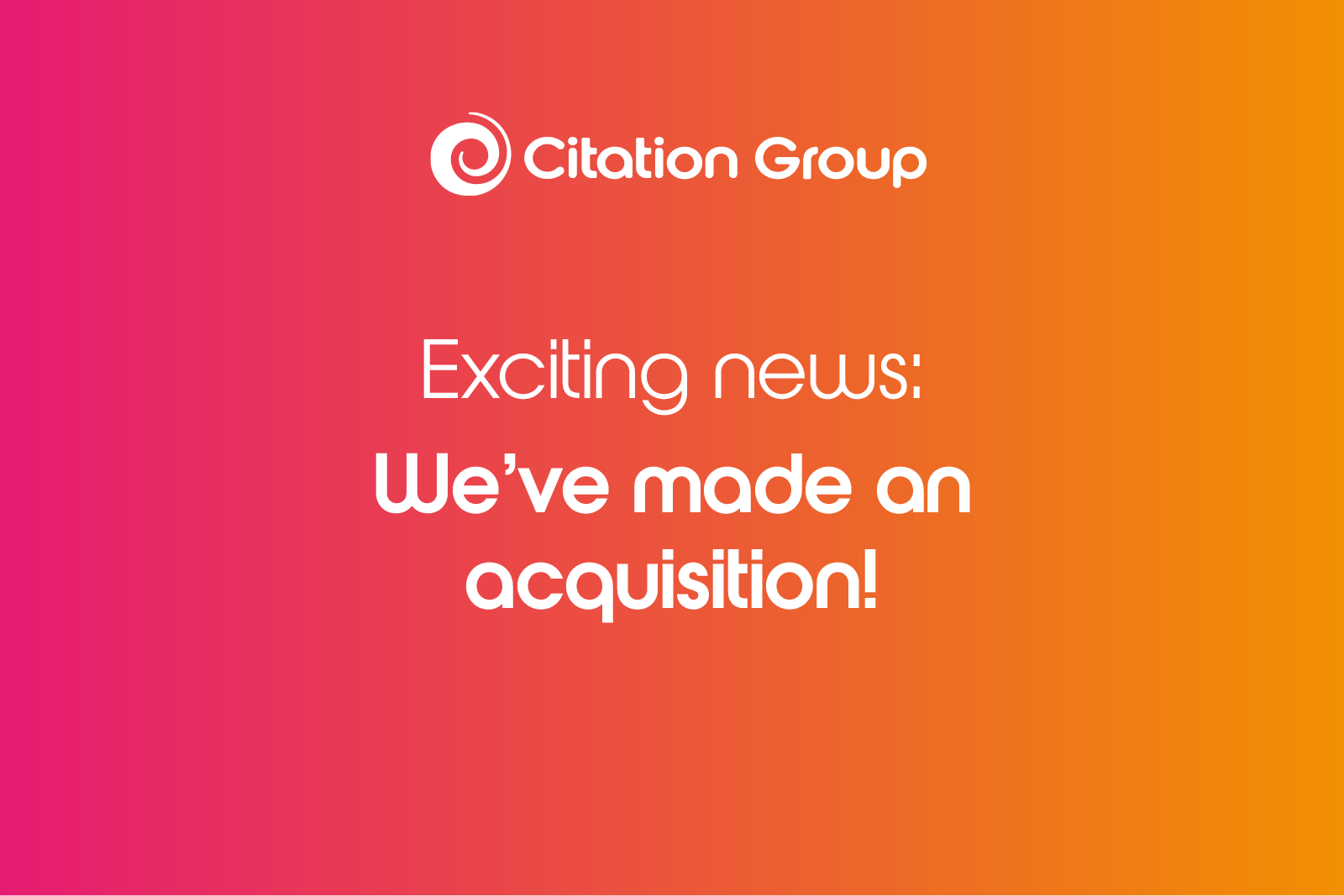 Citation Group completes successful acquisition of third certification business in Australia