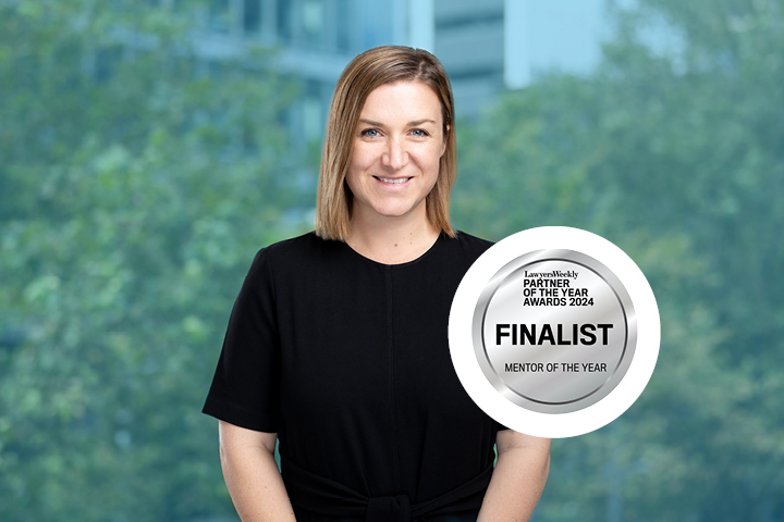 Brittany Byrne short-listed in the Lawyers Weekly Partner of the Year Awards 2024