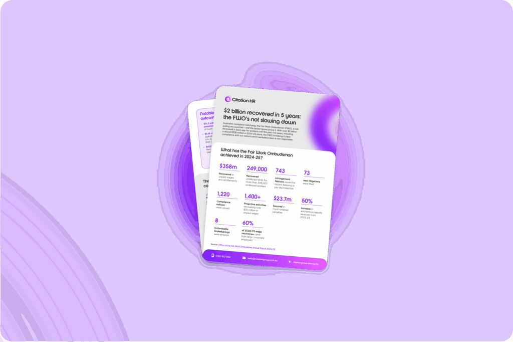 Stay on the right side of the Fair Work Ombudsman