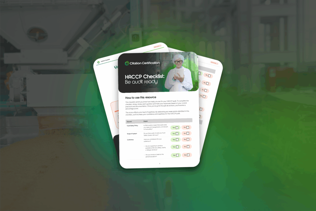 HACCP Checklist: be audit ready