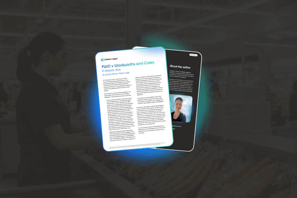 FWO v Woolworths and Coles: a deeper dive