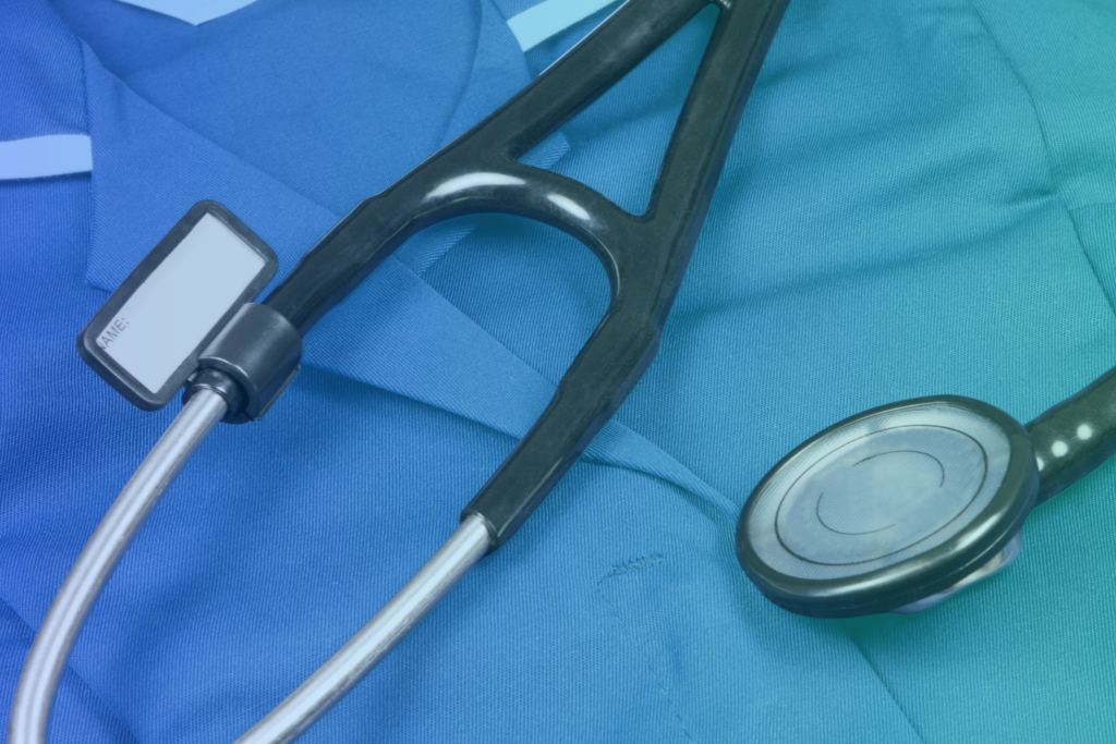 Close up of stethoscope