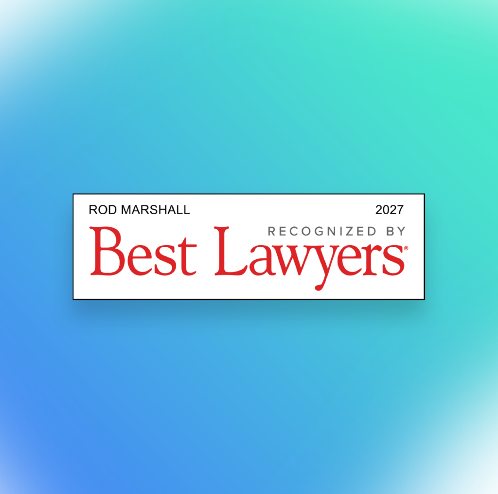 Rod Marshall included in the 19th edition of The Best Lawyers in Australia.